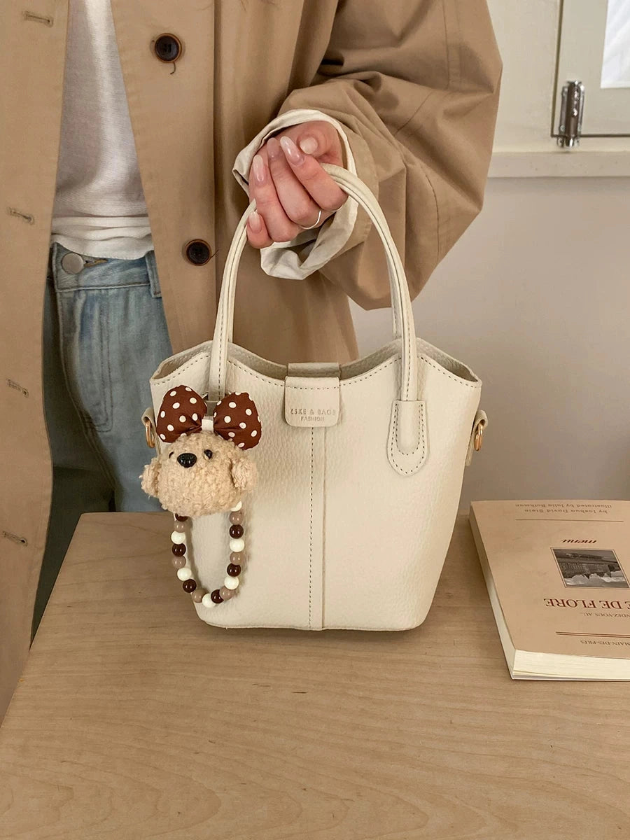 Women's Soft Casual Bucket Bag Drawstring Shoulder Purse Work Travel Everyday Purse Everyday Fashion Style for Women