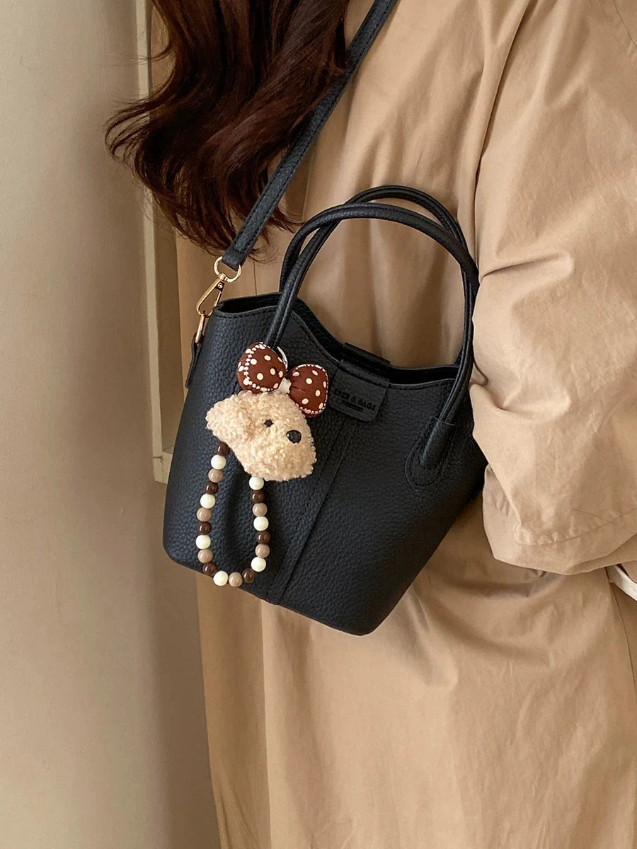 Women's Soft Casual Bucket Bag Drawstring Shoulder Purse Work Travel Everyday Purse Everyday Fashion Style for Women