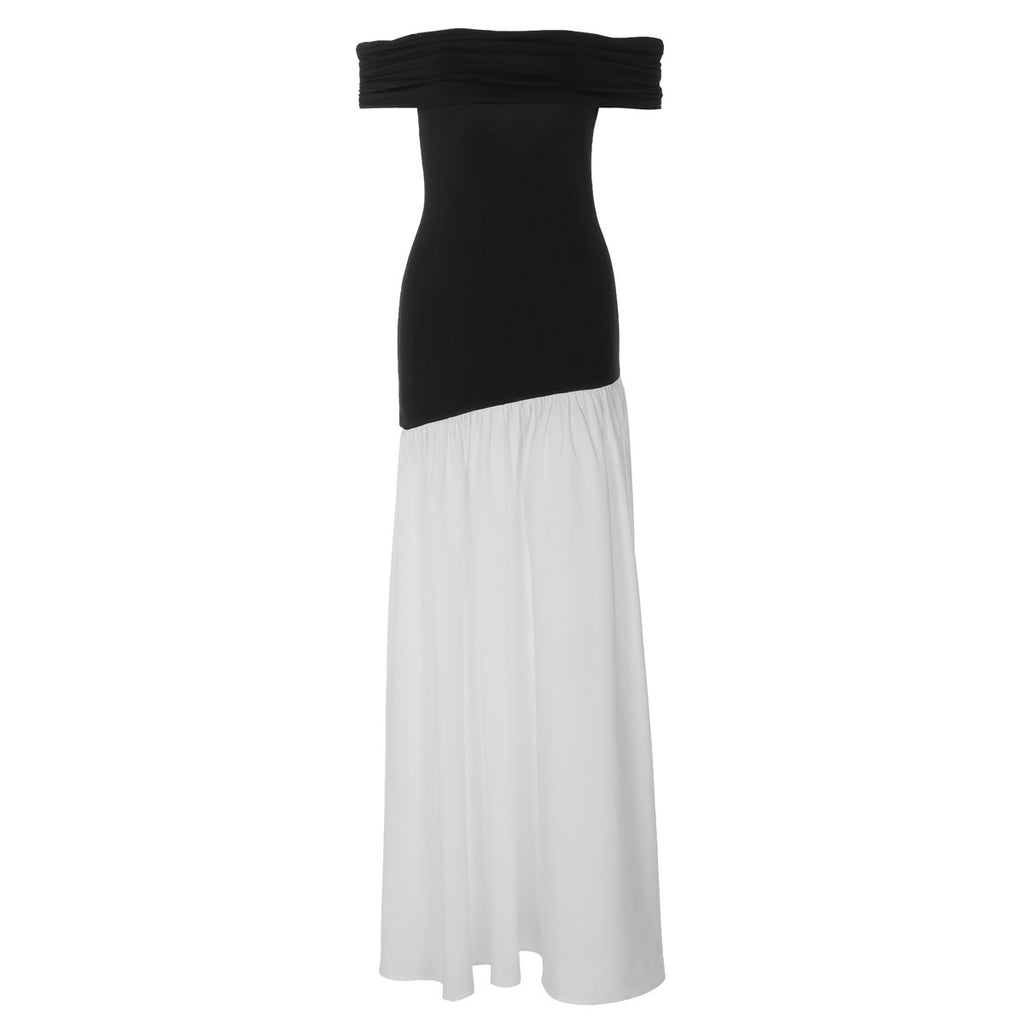 Women's Waist-Defining Slim-Waist Longline Oversized Slim-Fit Color-Block Waist-Cinching French-Inspired Maxi Dress for Beach Vacation Summer Travel Date Night