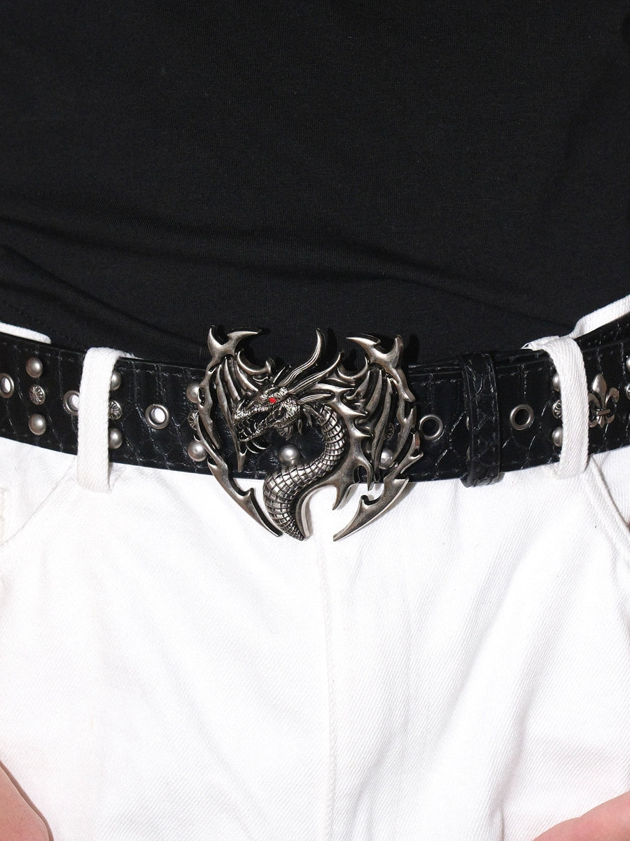 Women's Punk Rock Gothic Subculture Heavy-duty Metal Retro Waist Belt Gift Designer