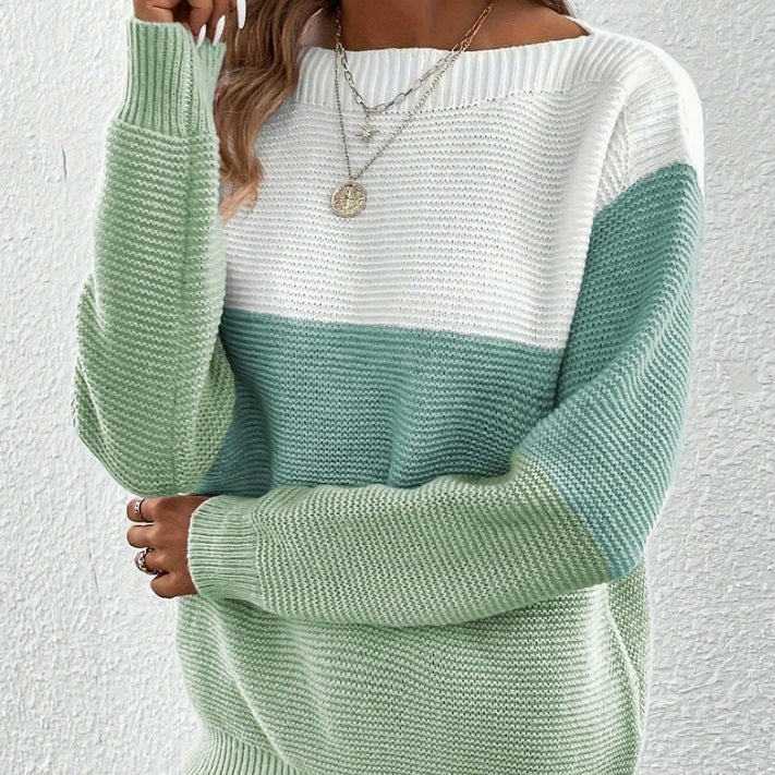 Women's Fall Winter Long Sleeve Sweater Knit Pullover Top Everyday Wear Seasonal Look