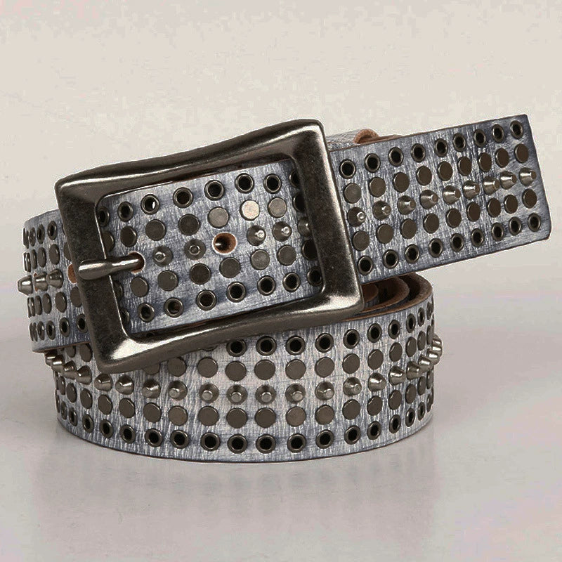 Women's Y2k Punk Rock Studded Leather Waist Belt for Date Night Gift Party Designer Office Everyday