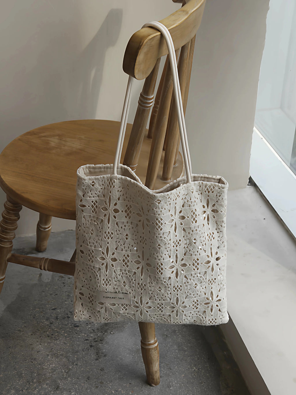 Women's Glitter White Lace Office Designer Vacation French-inspired Workwear Tote Bag Shoulder Crossbody Purse Work Travel Everyday Purse