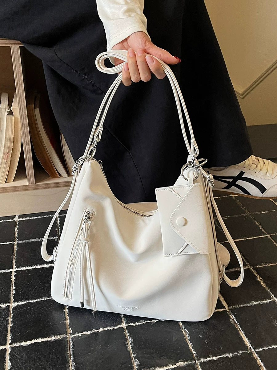 Women's Spring Summer Office Workwear Relaxed Tote Bag Shoulder Crossbody Purse Work Travel Everyday Purse