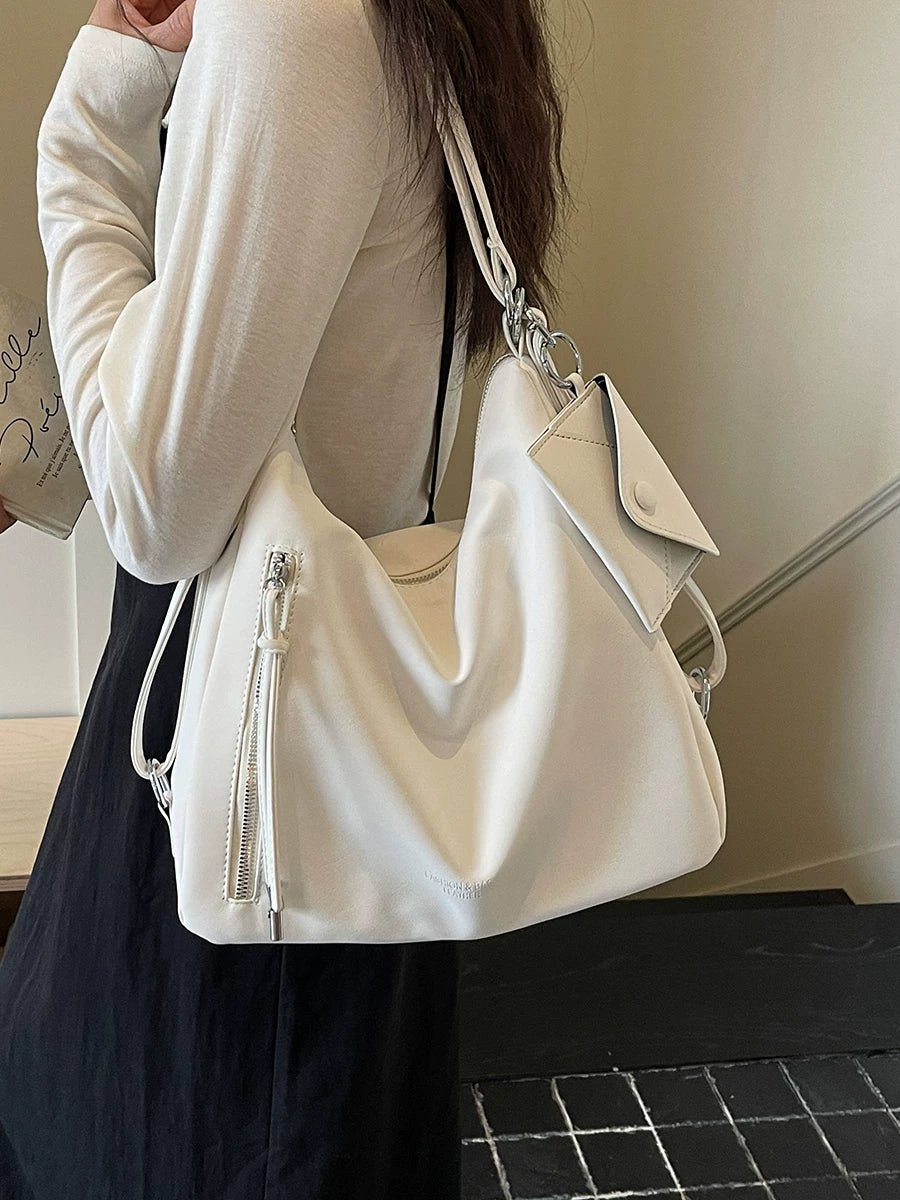 Women's Spring Summer Office Workwear Relaxed Tote Bag Shoulder Crossbody Purse Work Travel Everyday Purse