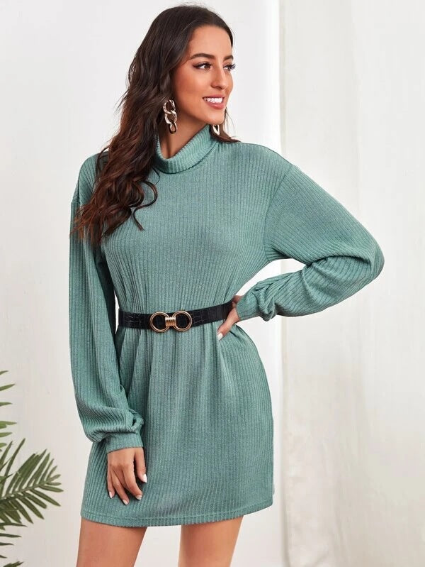 Women's Waist-Defining Slim-Waist Polka-Dot Long Sleeve Waist-Cinching Dress Party Evening Outfit Day for Office Wedding Guest Date Night Business Casual