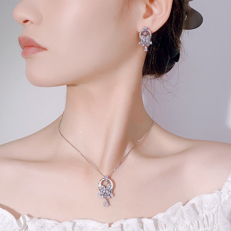 Crystal retro earrings by Yoshan