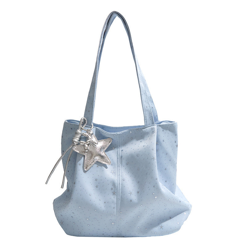 Women's Large-capacity Korean-style Casual Tote Bag Shoulder Crossbody Purse Versatile Work and Travel Office