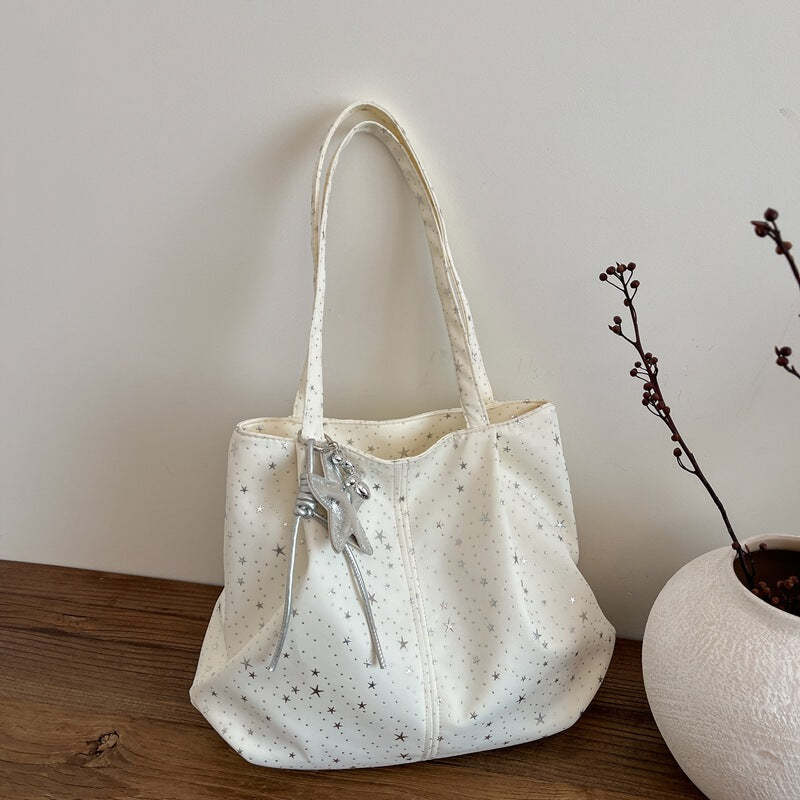 Women's Large-capacity Korean-style Casual Tote Bag Shoulder Crossbody Purse Versatile Work and Travel Office