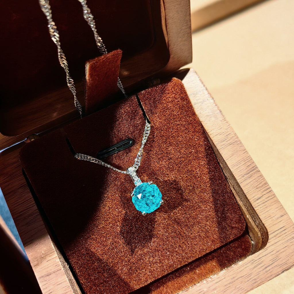 Blue stud earrings by Yoshan