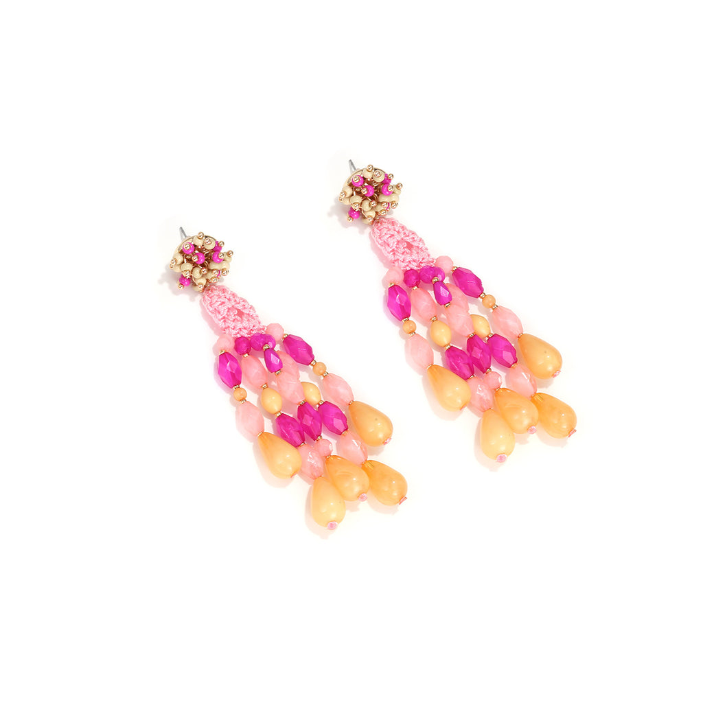 Tassel drop earrings by Yoshan, detail view 6