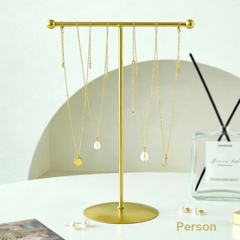 Bag Charm Wrought-Iron Jewelry Stand Display Rack Home Gift Travel Box Organizer