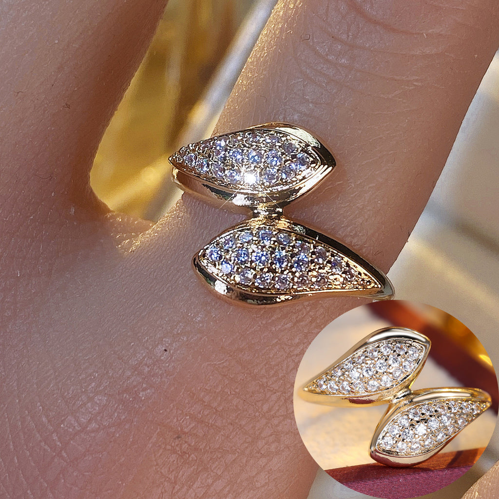Gold statement ring by Yoshan