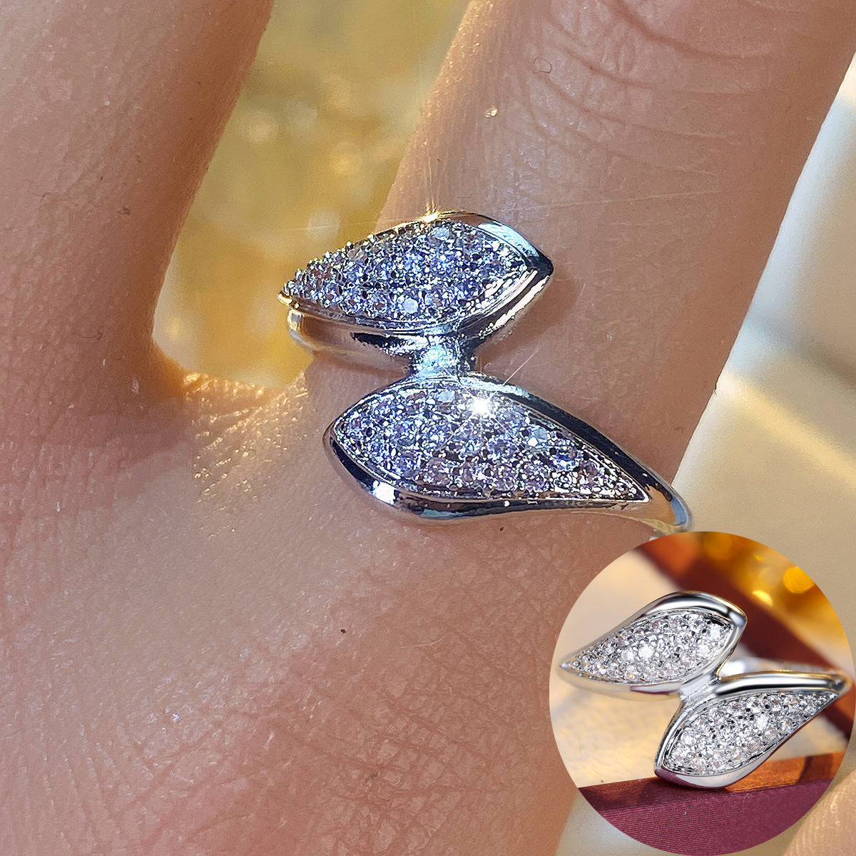 Silver statement ring by Yoshan