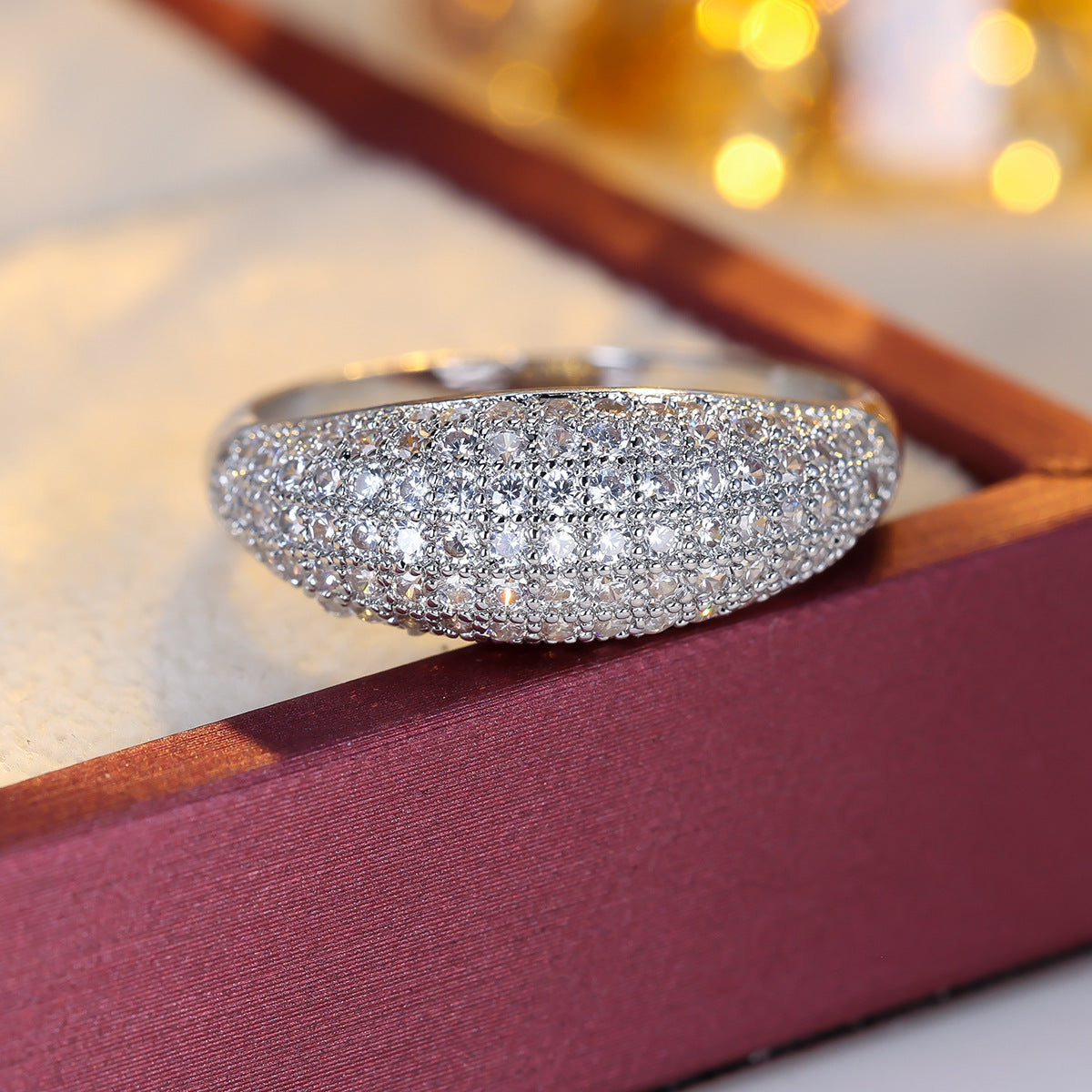 Cubic zirconia jewelry set by Yoshan, detail view 5