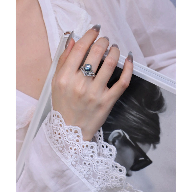 Cubic zirconia jewelry set by Yoshan, detail view 7