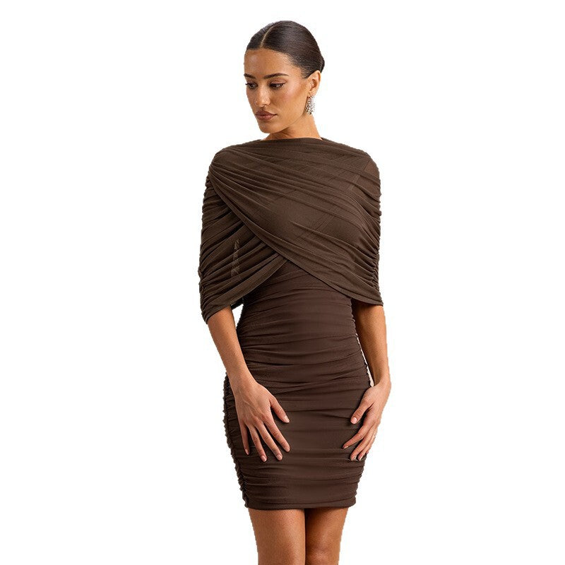 Women's Summer Bodycon Breathable Mesh Two-Piece Set for Office Workwear Wedding Guest Business Casual Travel Weekend At Home