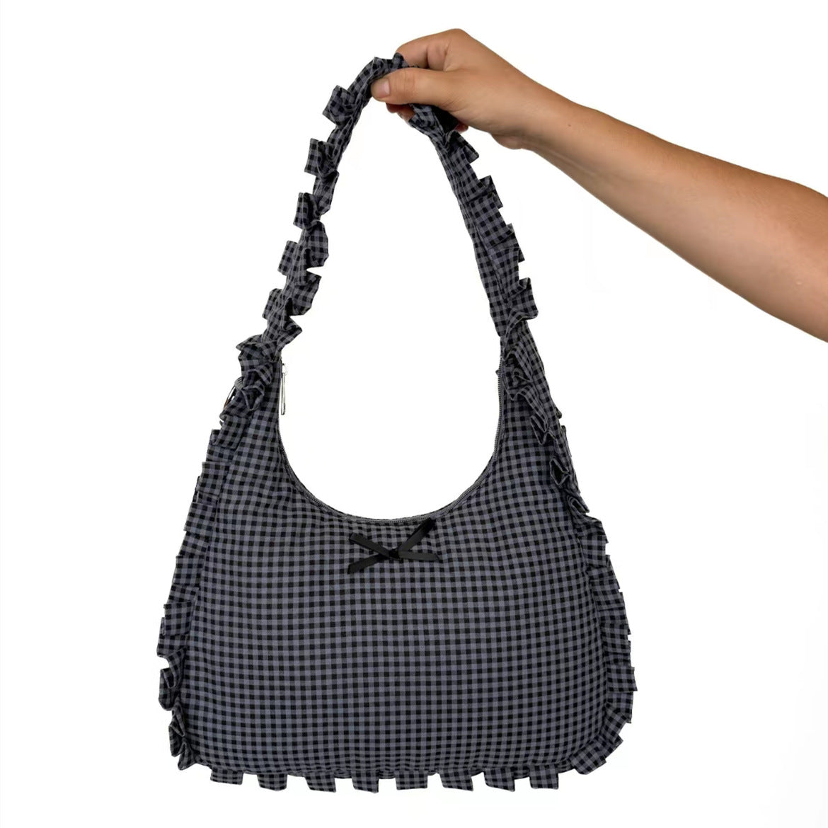 Women's Large-capacity Polka-dot Bow Shoulder Bag Work Weekend Everyday Hobo Purse