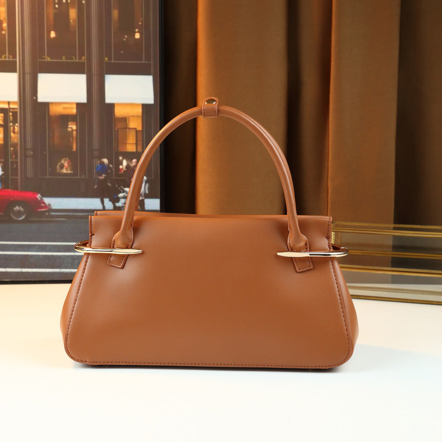 Women's Shell Metal Korean-style Retro Boston Bag Hobo for Everyday Use Travel Work Versatile Office School