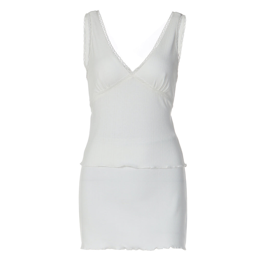 Women's V-Neck Bodycon Sleeveless Two-Piece Set for Office Workwear Wedding Guest Business Casual Travel Weekend At Home