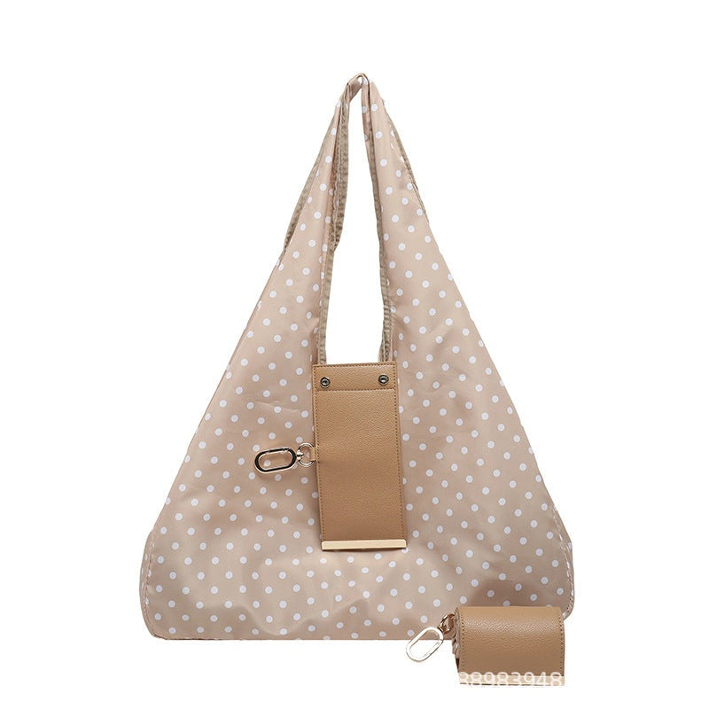 Khaki polka-dot