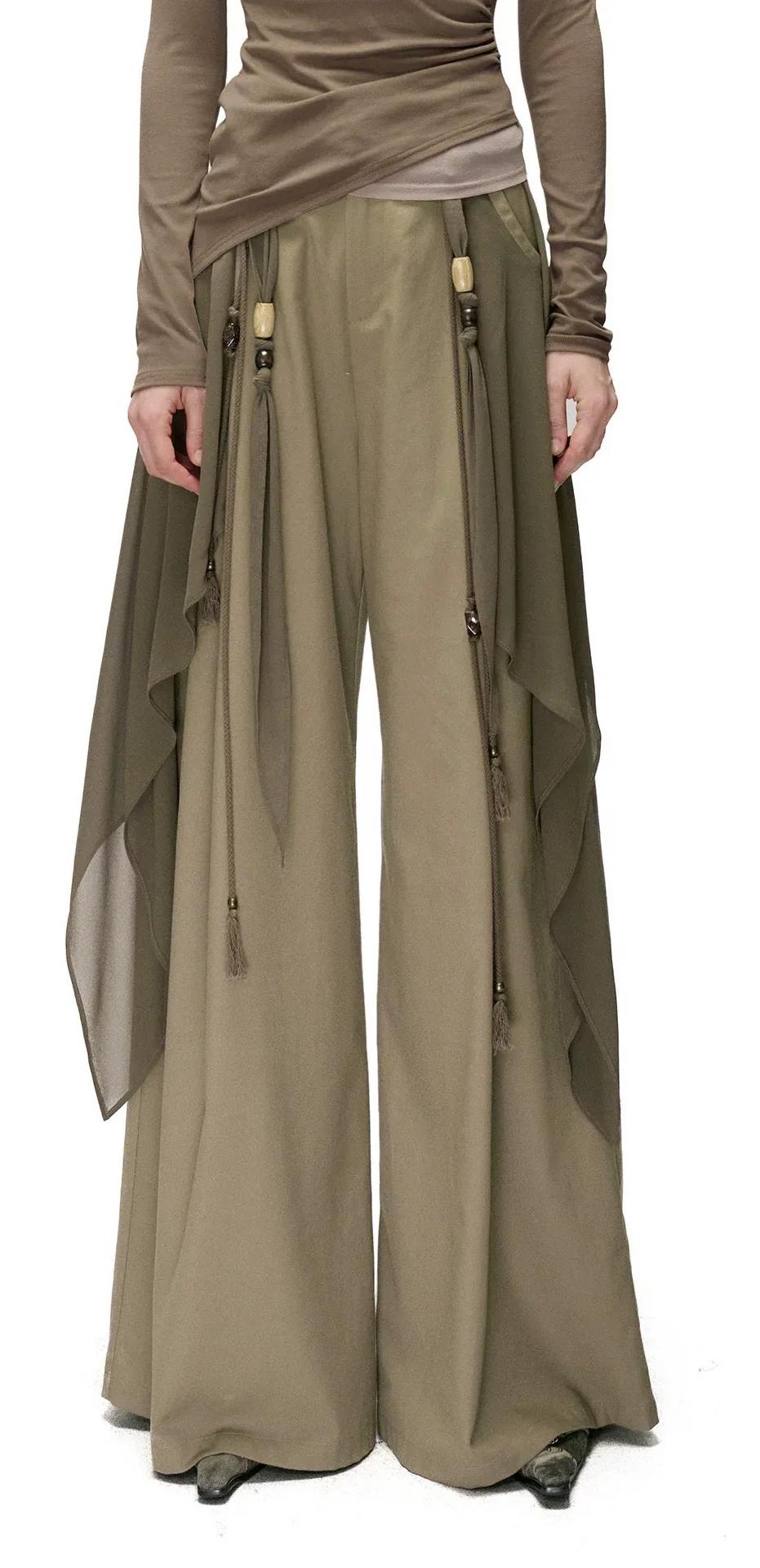 Women's Chiffon Draped Oversized Slim-fit Casual Clothing Top Weekend Everyday Wear Slimming