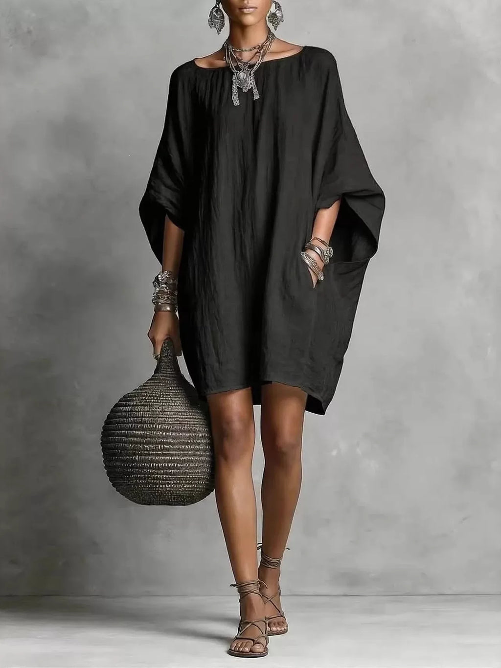 Women's Off-shoulder Long Sleeve Elegant Retro Dress Party Evening Outfit Party Evening Casual Outfit