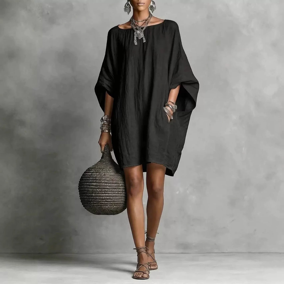 Women's Off-shoulder Long Sleeve Elegant Retro Dress Party Evening Outfit Party Evening Casual Outfit