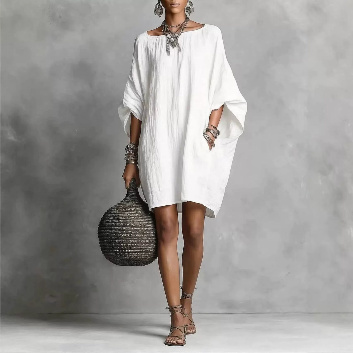 Women's Off-shoulder Long Sleeve Elegant Retro Dress Party Evening Outfit Party Evening Casual Outfit