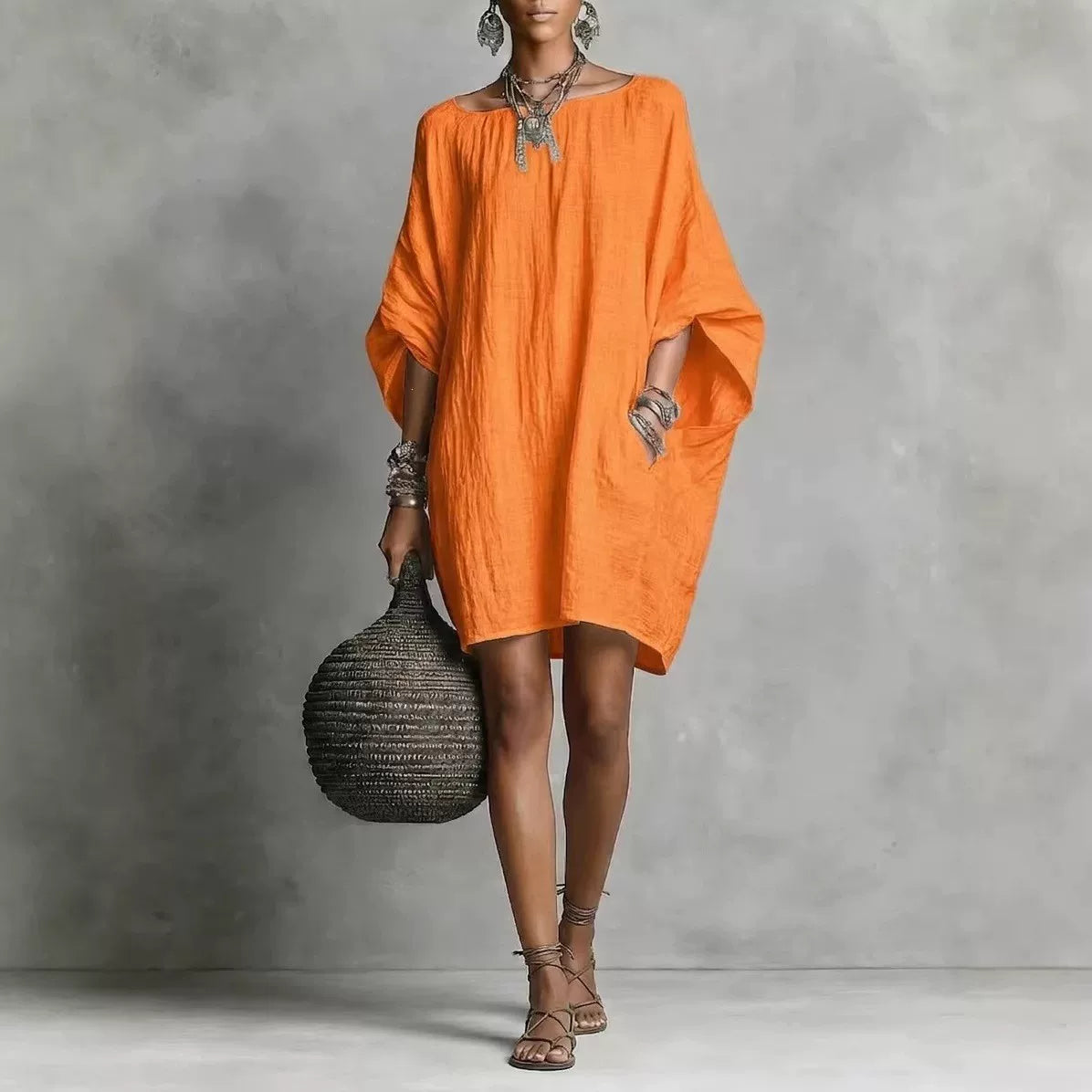 Women's Off-shoulder Long Sleeve Elegant Retro Dress Party Evening Outfit Party Evening Casual Outfit
