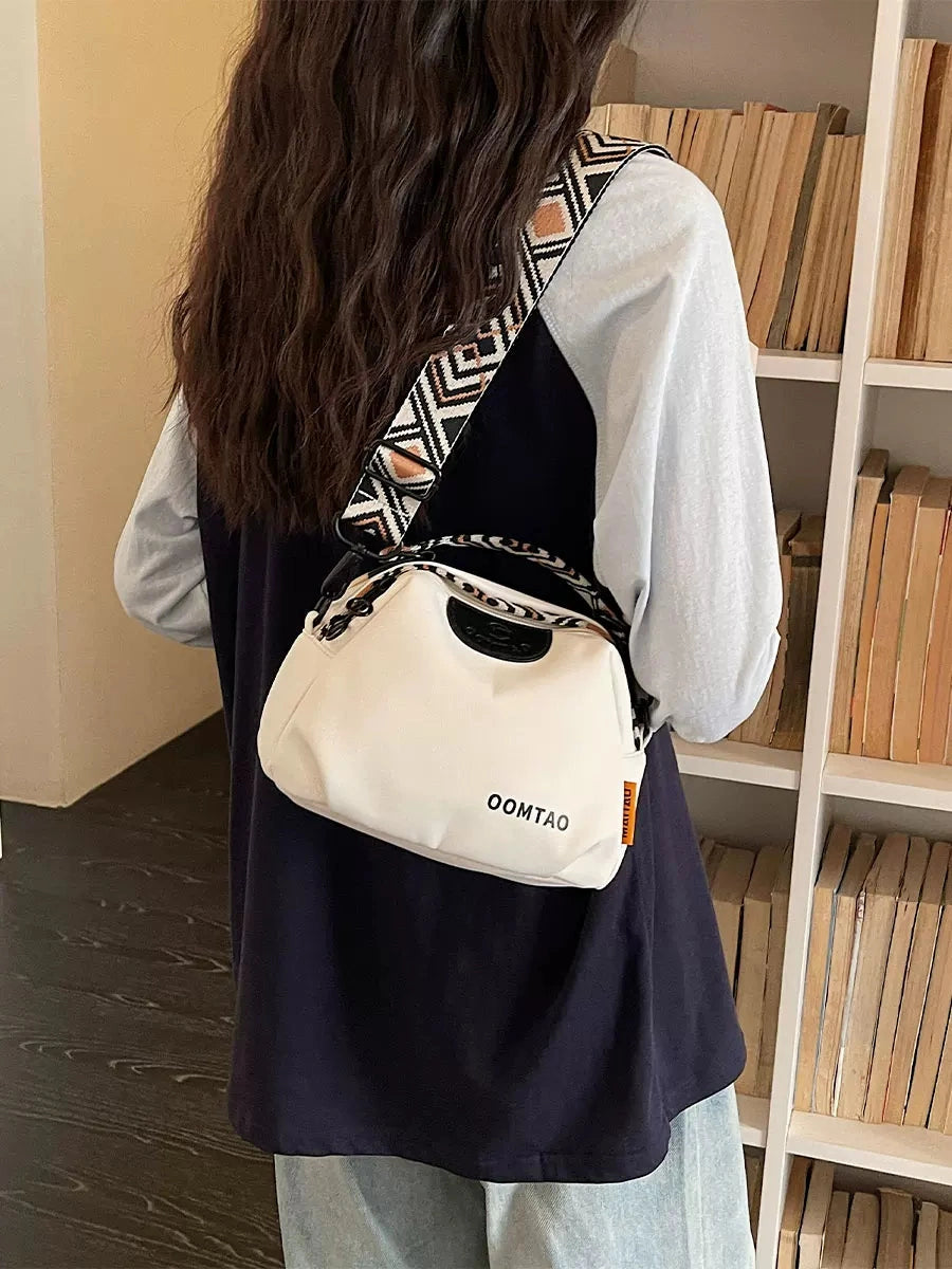 Women's Large-capacity Nylon Commuter Summer Office Workwear Casual Crossbody Bag Shoulder Purse Handbag Work Travel Everyday Purse