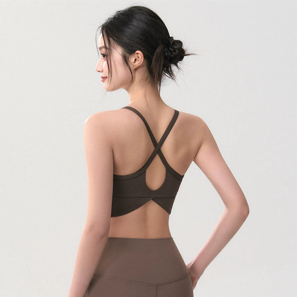Women's Summer Sports Bra Wireless Racerback Support Travel Everyday Wear Seasonal Look Weekend