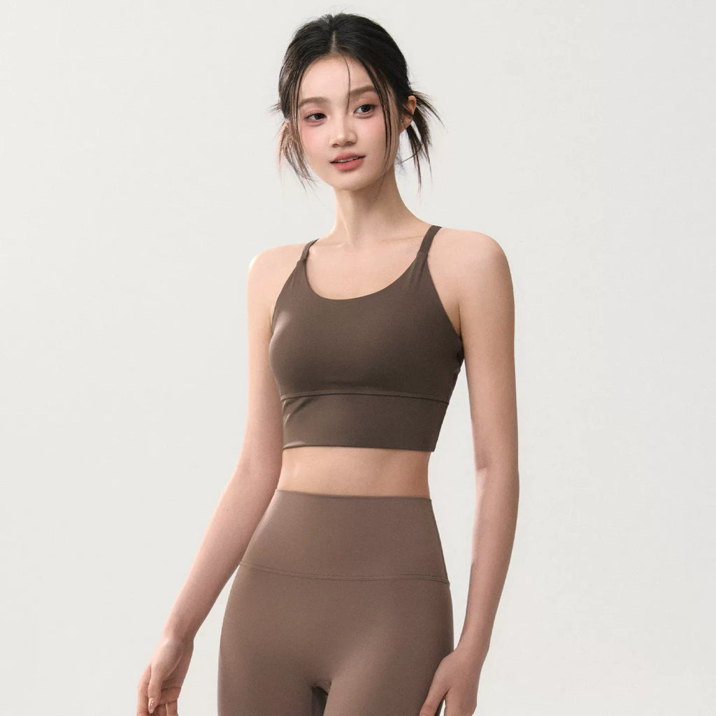 Women's Summer Sports Bra Wireless Racerback Support Travel Everyday Wear Seasonal Look Weekend