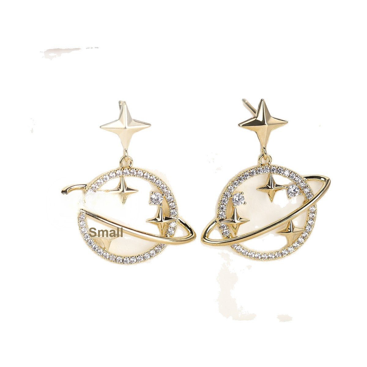 Minimalist stud earrings by Yoshan, detail view 6