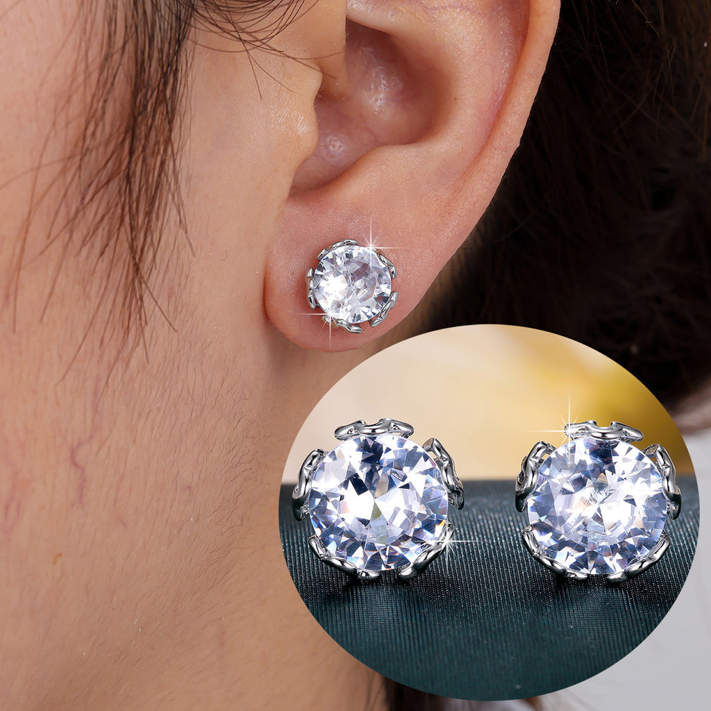 Silver hoop earrings by Yoshan