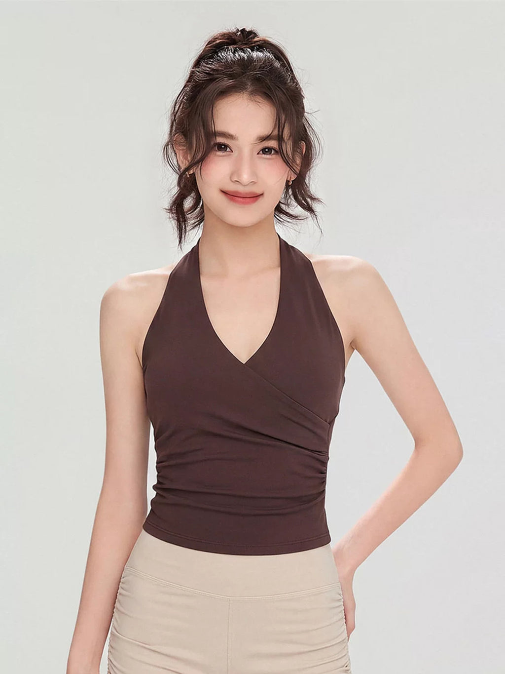 Women's Slim-Fit Sports Bra Wireless Racerback Support Travel Everyday Wear Seasonal Look Weekend