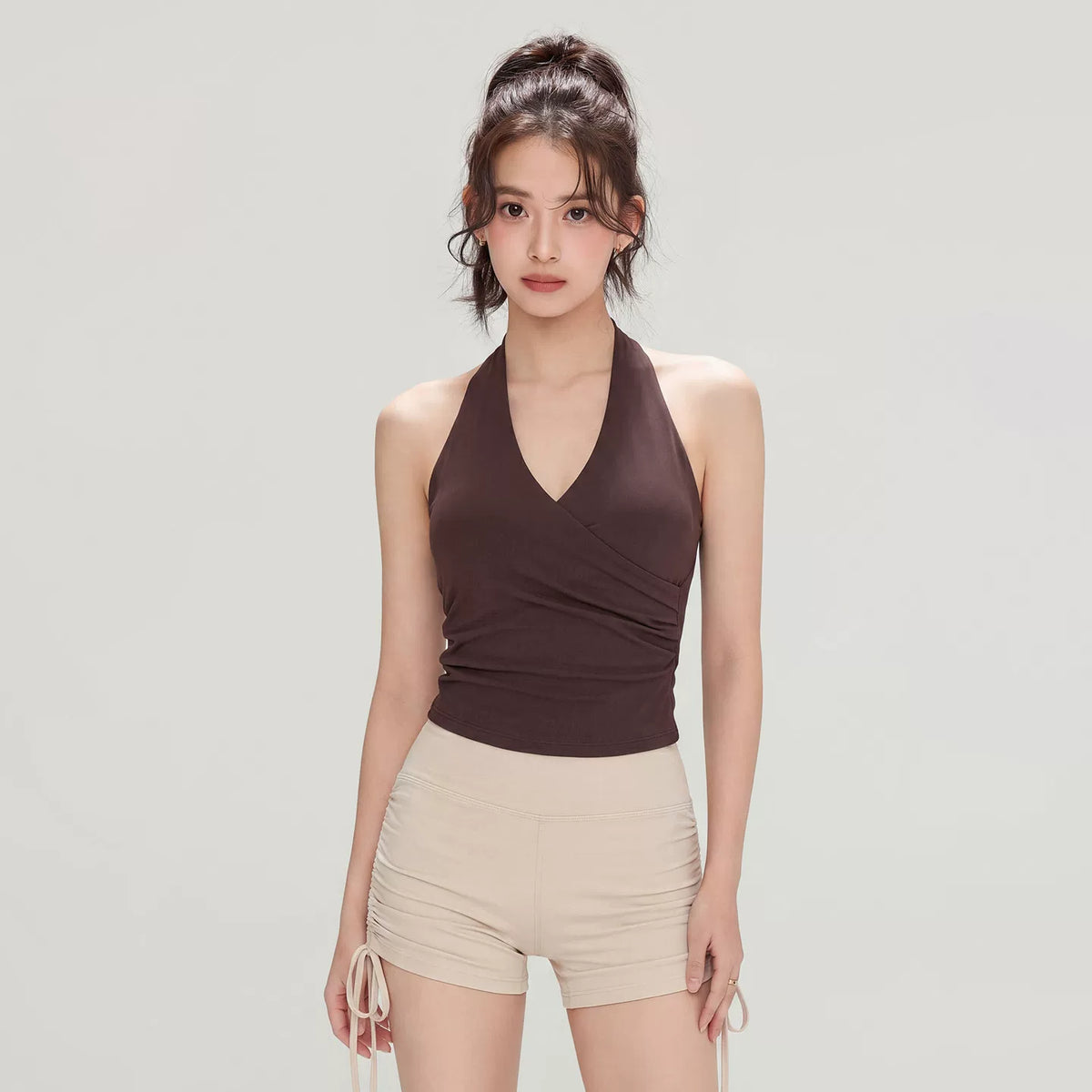 Women's Slim-Fit Sports Bra Wireless Racerback Support Travel Everyday Wear Seasonal Look Weekend
