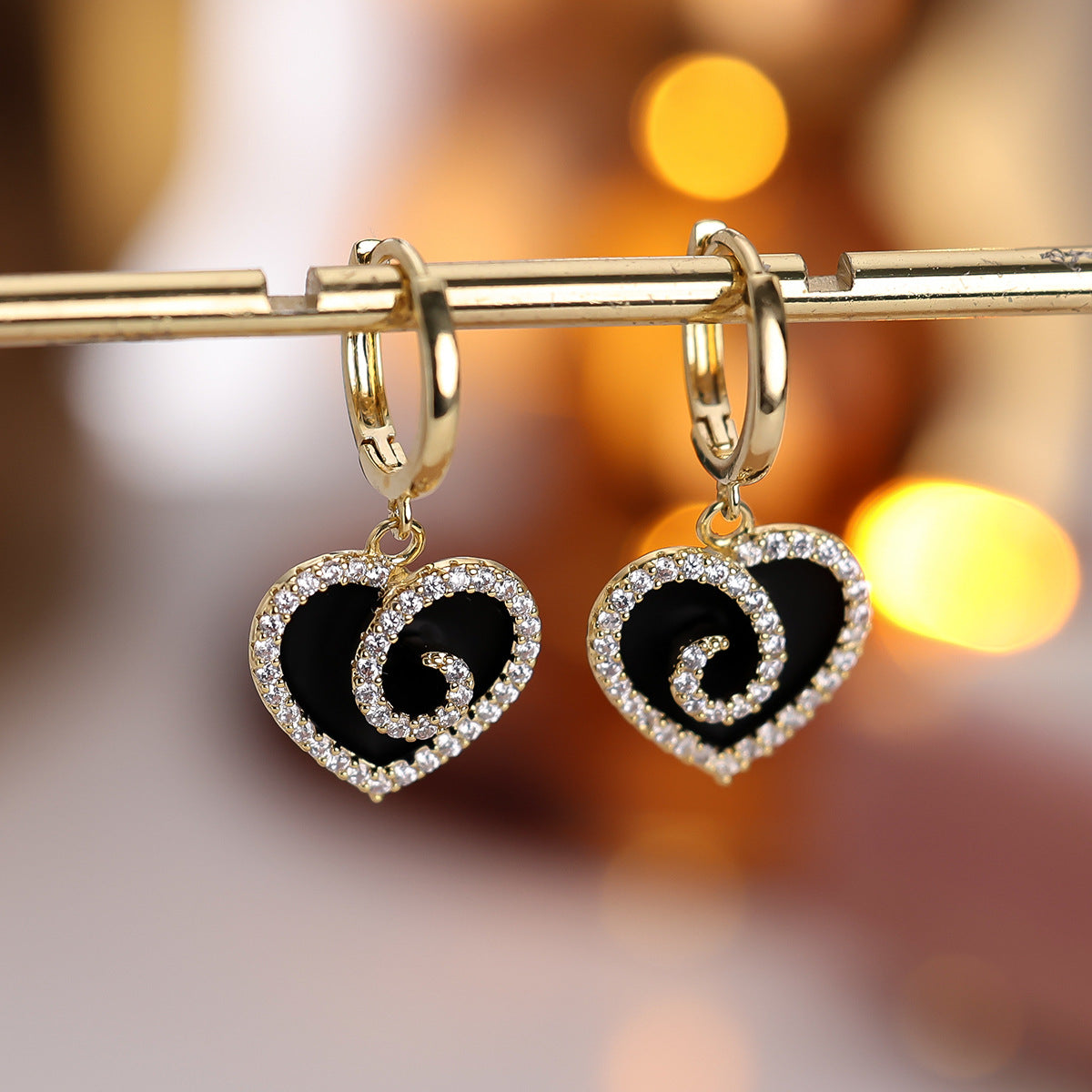 Hoop earrings by Yoshan, detail view 2