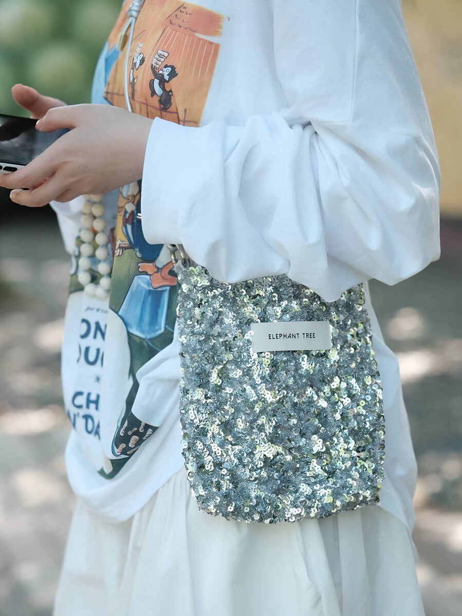 Women's Large-Capacity Heavy-Duty Glitter Summer Bags Handbag for Work and Travel Office