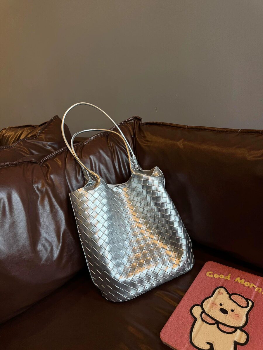 Women's Woven Commute Summer Office Workwear Tote Bag Shoulder Crossbody Purse Premium Work and Travel School
