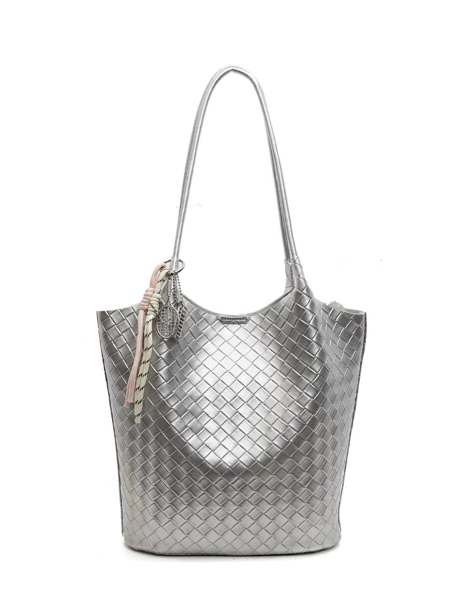 Women's Woven Commute Summer Office Workwear Tote Bag Shoulder Crossbody Purse Premium Work and Travel School