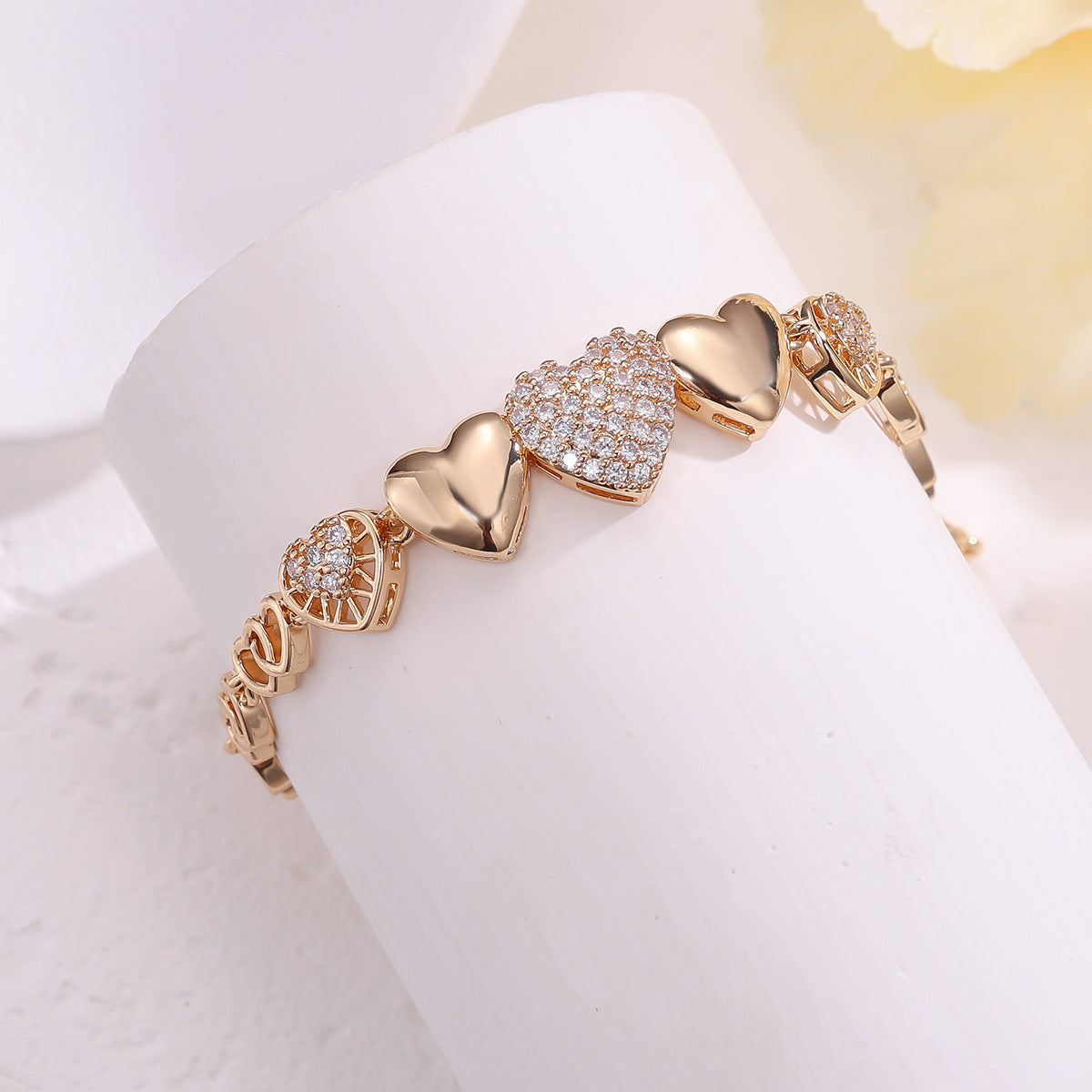 Gold jewelry set by Yoshan