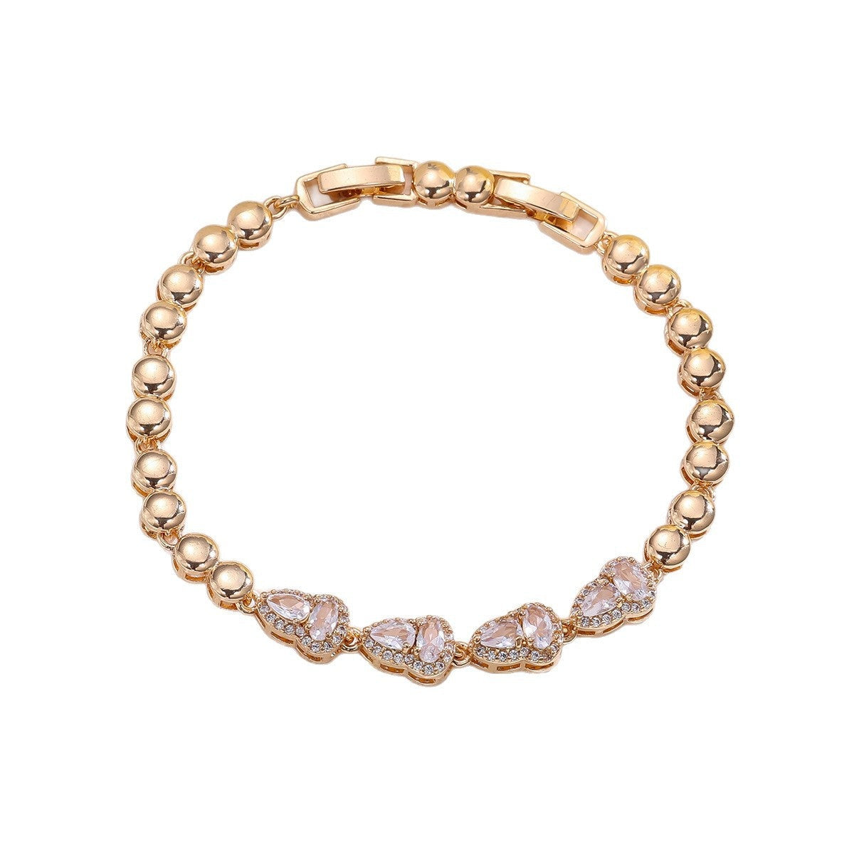 Cubic zirconia jewelry set by Yoshan, detail view 7