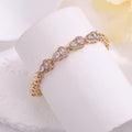 Gold cubic zirconia jewelry set by Yoshan
