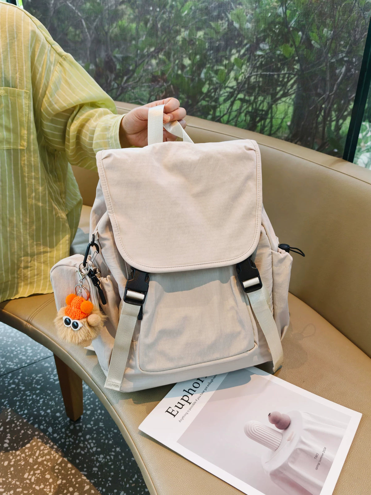 Women's Large-capacity Office Designer Workwear Backpack Travel School Bag Work Travel Everyday Bag