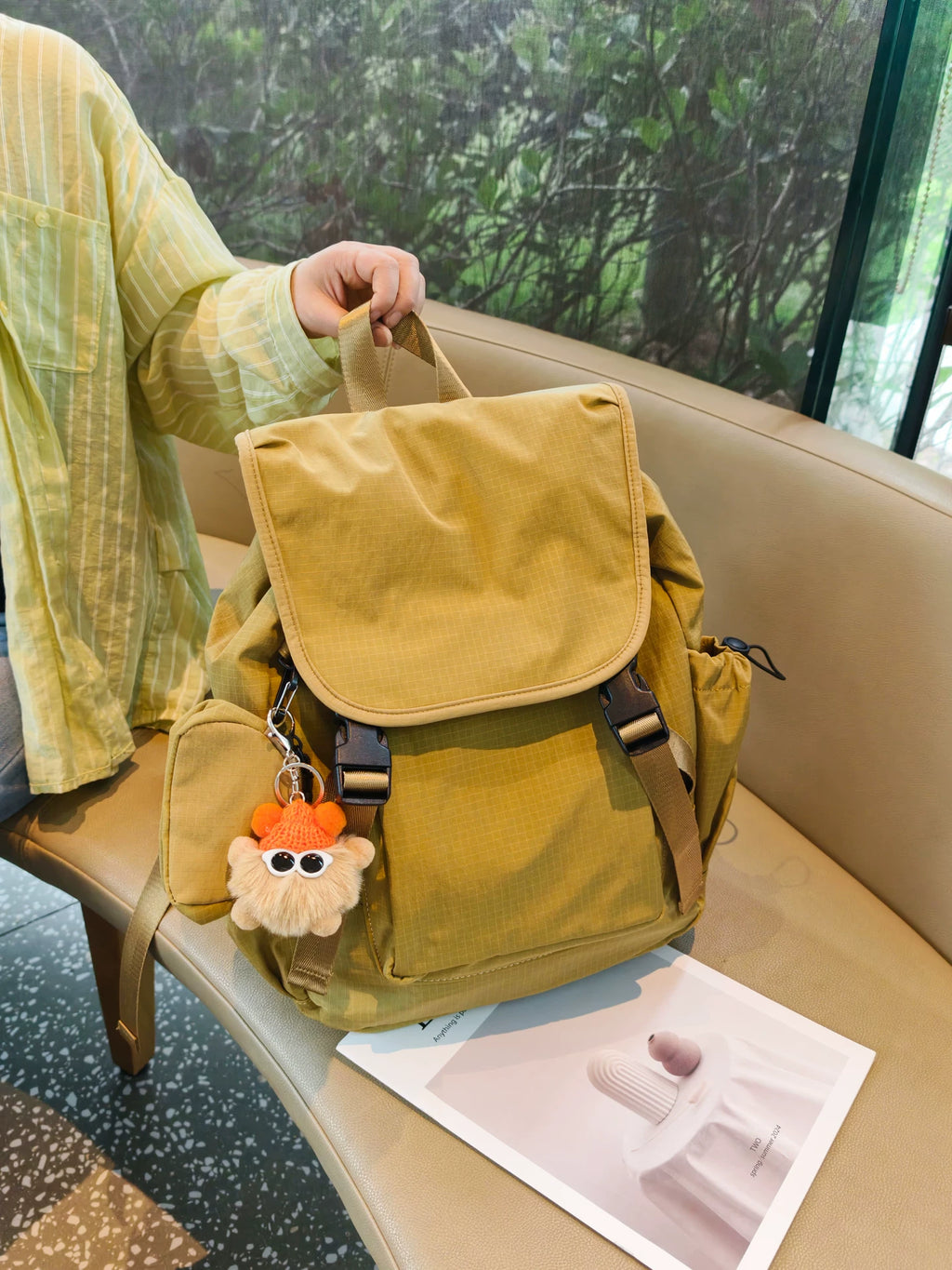 Women's Large-capacity Office Designer Workwear Backpack Travel School Bag Work Travel Everyday Bag