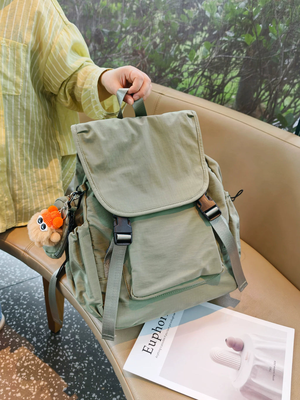 Women's Large-capacity Office Designer Workwear Backpack Travel School Bag Work Travel Everyday Bag