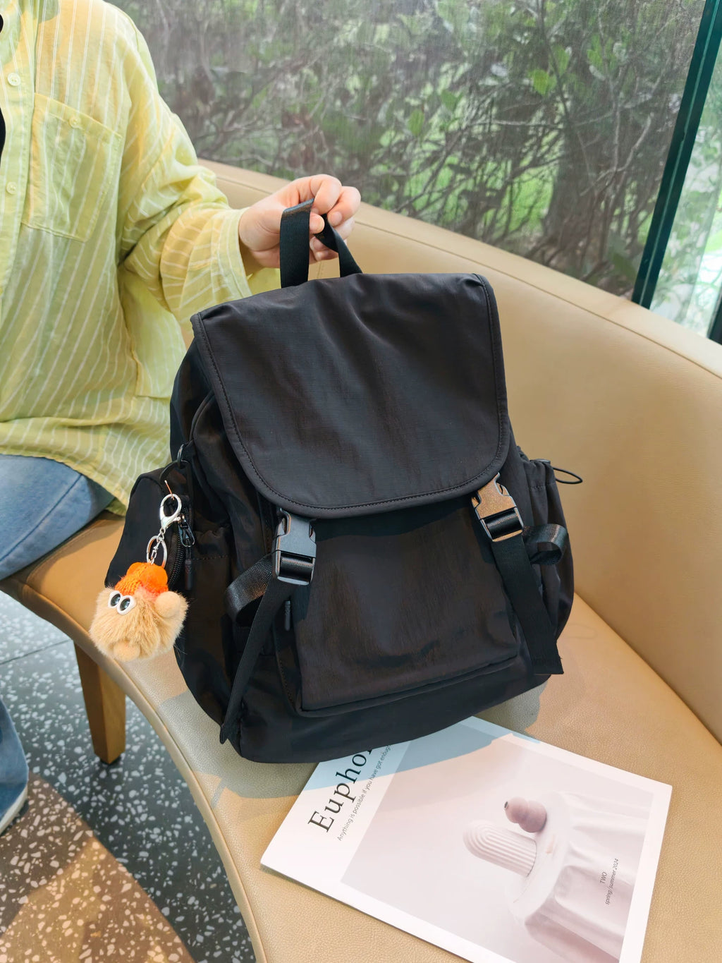 Women's Large-capacity Office Designer Workwear Backpack Travel School Bag Work Travel Everyday Bag