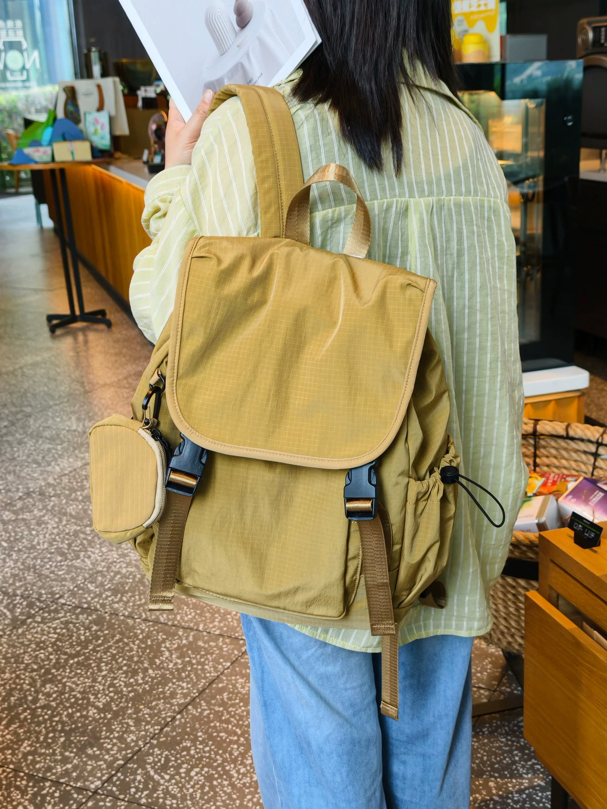 Women's Large-capacity Office Designer Workwear Backpack Travel School Bag Work Travel Everyday Bag