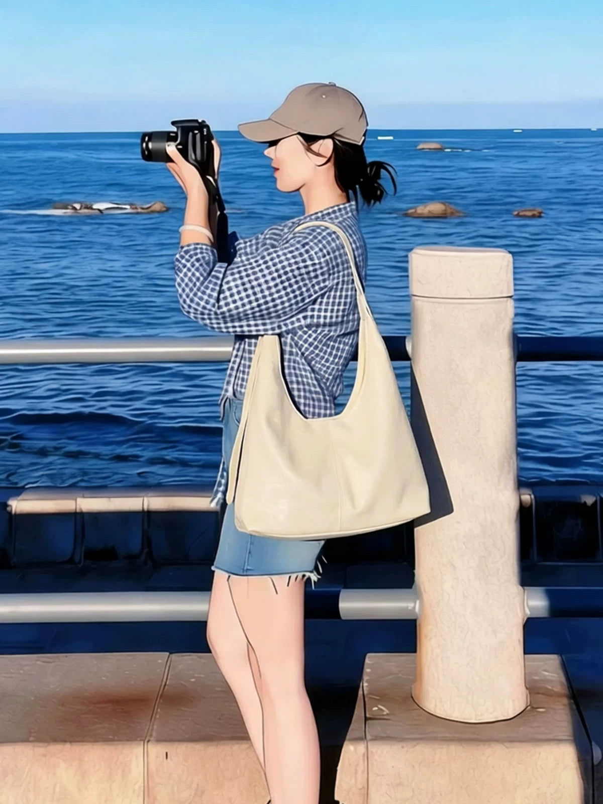 Women's Large-Capacity Fall Winter Office Workwear Tote Bag Shoulder Crossbody Purse Work and Travel School
